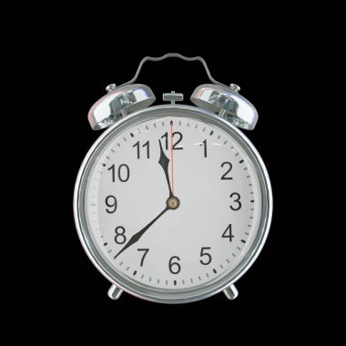 Akşam 11: 38 veya AM Vintage Çelik Alarm Saati