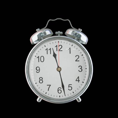 Akşam 11: 28 veya AM Vintage Çelik Alarm Saati