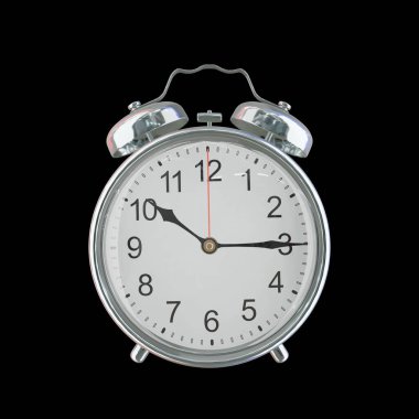 Akşam 10: 15 veya AM Vintage Çelik Alarm Saati