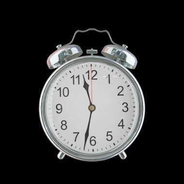 Akşam 11: 32 veya AM Vintage Çelik Alarm Saati