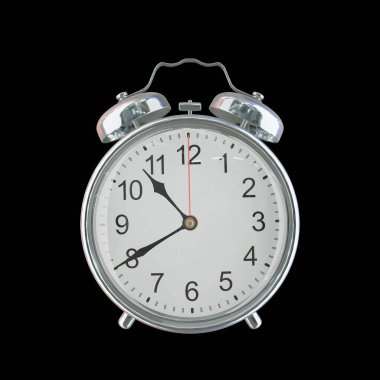 Akşam 10: 40 veya AM Vintage Çelik Alarm Saati