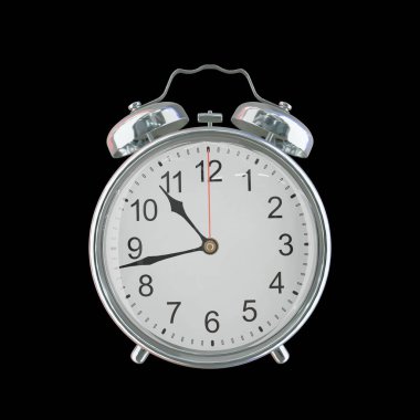 10: 43 PM veya AM Vintage Çelik Alarm Saati