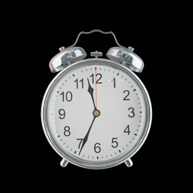 23: 34 PM veya AM Vintage Çelik Alarm Saati