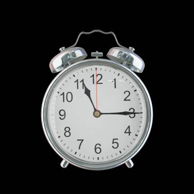 Akşam 11: 15 veya AM Vintage Çelik Alarm Saati