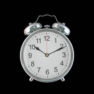 Akşam 10: 11 veya AM Vintage Çelik Alarm Saati