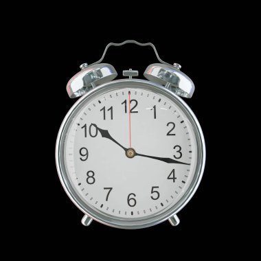 Akşam 10: 17 veya AM Vintage Çelik Alarm Saati