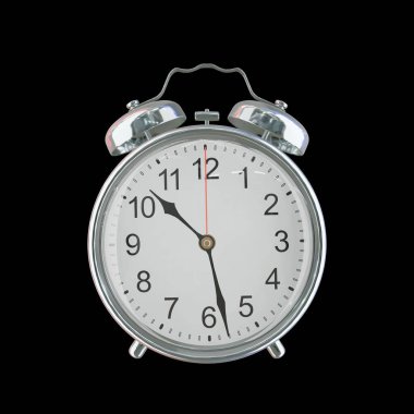 Akşam 10: 28 veya AM Vintage Çelik Alarm Saati