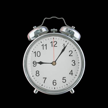 Akşam 9: 06 ya da AM Vintage Çelik Alarm Saati