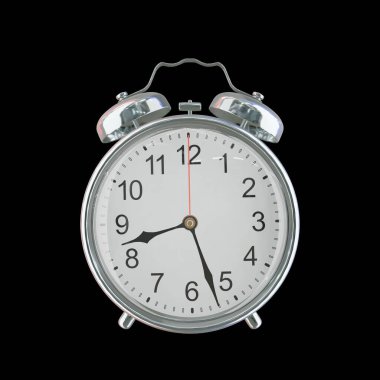 Akşam 8: 27 veya AM Vintage Çelik Alarm Saati