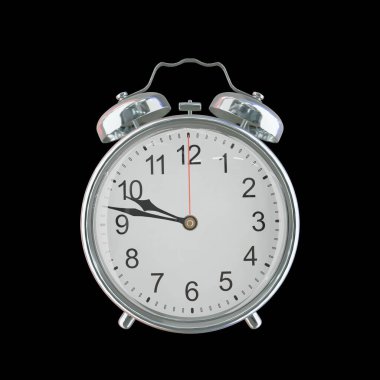 Akşam 9: 47 veya AM Vintage Çelik Alarm Saati