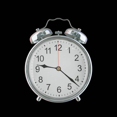 Akşam 9: 22 veya AM Vintage Çelik Alarm Saati