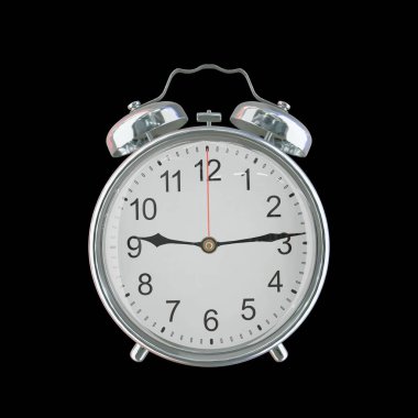 Akşam 9: 14 veya AM Vintage Çelik Alarm Saati