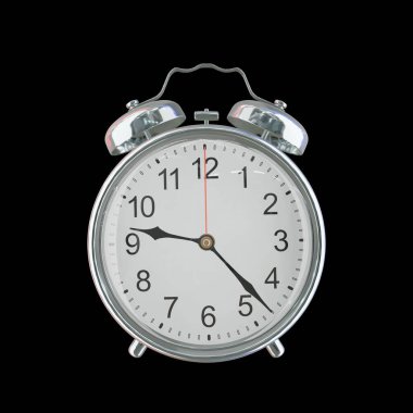 Akşam 9: 23 veya AM Vintage Çelik Alarm Saati