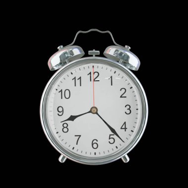 Akşam 8: 23 veya AM Vintage Çelik Alarm Saati