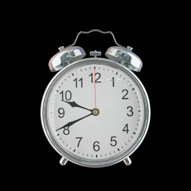 Akşam 9: 41 veya AM Vintage Çelik Alarm Saati