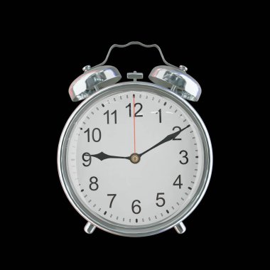 Akşam 9: 10 ya da AM Vintage Çelik Alarm Saati