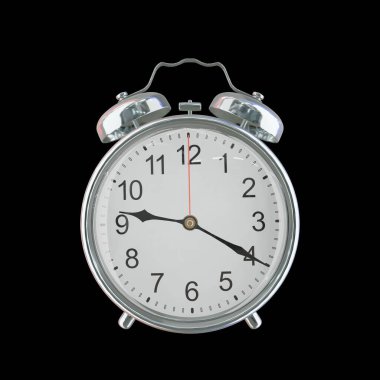 Akşam 9: 20 veya AM Vintage Çelik Alarm Saati