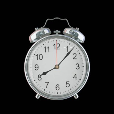 Akşam 8: 07 ya da AM Vintage Çelik Alarm Saati