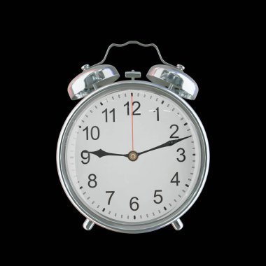 Akşam 9: 12 veya AM Vintage Çelik Alarm Saati