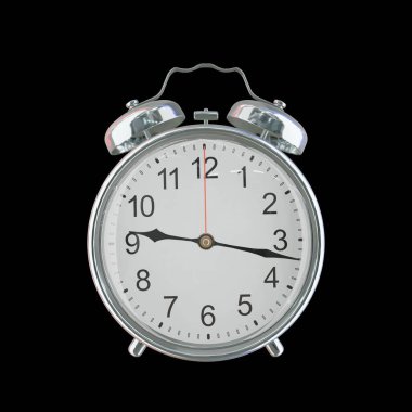 Akşam 9: 17 ya da AM Vintage Çelik Alarm Saati
