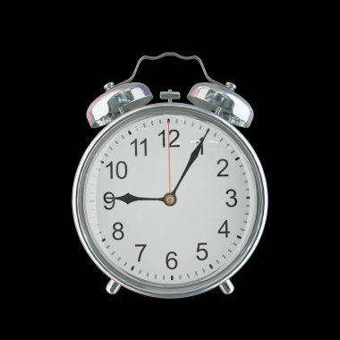 Akşam 9: 05 ya da AM Vintage Çelik Alarm Saati