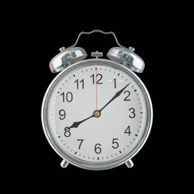 Akşam 8: 08 ya da AM Vintage Çelik Alarm Saati