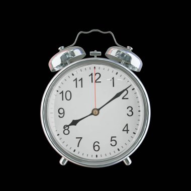 Akşam 8: 09 ya da AM Vintage Çelik Alarm Saati