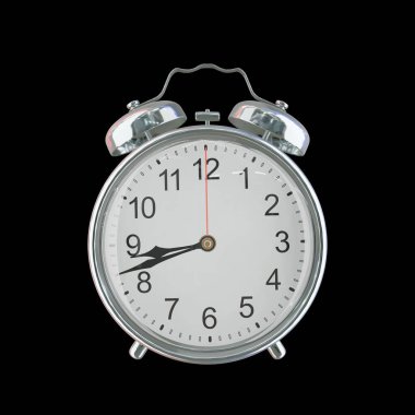 Akşam 8: 42 veya AM Vintage Çelik Alarm Saati