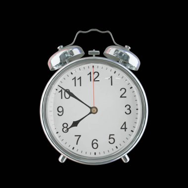 Akşam 7: 51 veya AM Vintage Çelik Alarm Saati