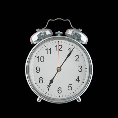 Akşam 7: 06 ya da AM Vintage Çelik Alarm Saati
