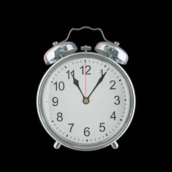 11: 06 PM veya AM Vintage Çelik Alarm Saati