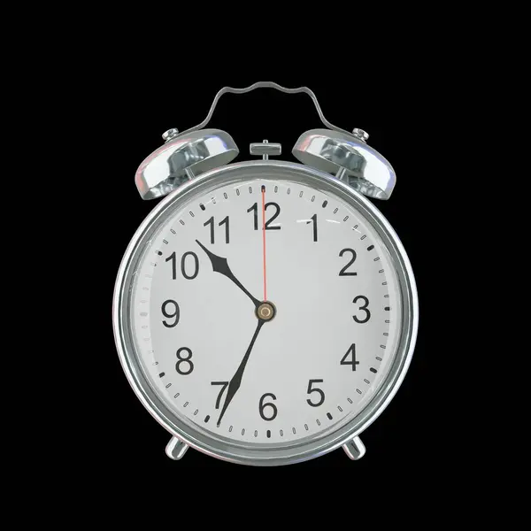 22: 34 PM veya AM Vintage Çelik Alarm Saati