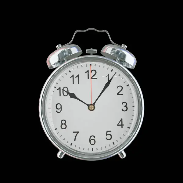 10: 06 PM veya AM Vintage Çelik Alarm Saati