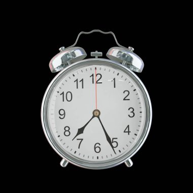 Akşam 7: 26 ya da AM Vintage Çelik Alarm Saati