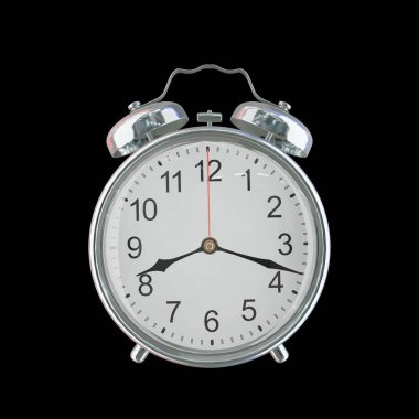 Akşam 8: 18 veya AM Vintage Çelik Alarm Saati