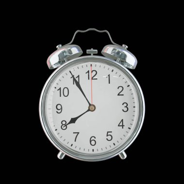 Akşam 7: 55 veya AM Vintage Çelik Alarm Saati