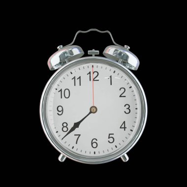Akşam 7: 38 veya AM Vintage Çelik Alarm Saati