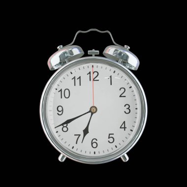 Akşam 6: 41 veya AM Vintage Çelik Alarm Saati