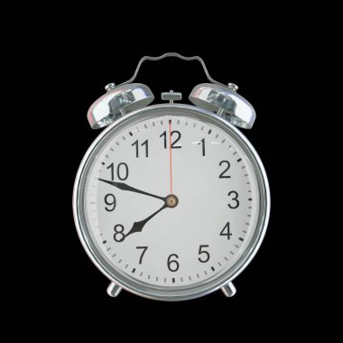 Akşam 7: 48 veya AM Vintage Çelik Alarm Saati