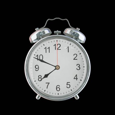 Akşam 7: 49 veya AM Vintage Çelik Alarm Saati