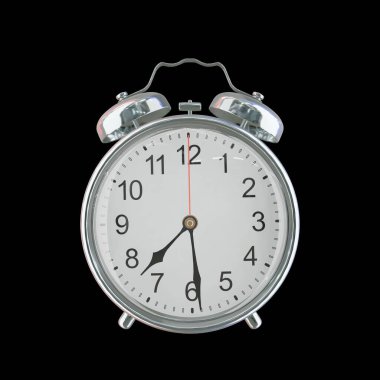 Akşam 7: 29 ya da AM Vintage Çelik Alarm Saati