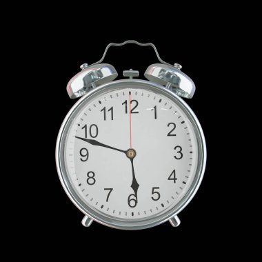 Akşam 5: 48 veya AM Vintage Çelik Alarm Saati