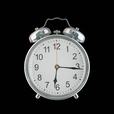 Akşam 6: 16 ya da AM Vintage Çelik Alarm Saati