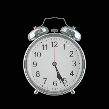 Akşam 5: 26 ya da AM Vintage Çelik Alarm Saati