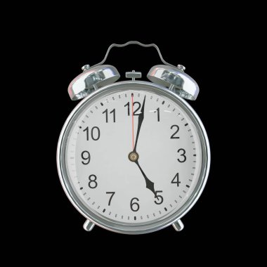 Akşam 5: 02 ya da AM Vintage Çelik Alarm Saati