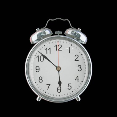 Akşam 5: 52 veya AM Vintage Çelik Alarm Saati