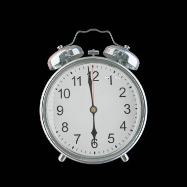 Akşam 5: 59 ya da AM Vintage Çelik Alarm Saati