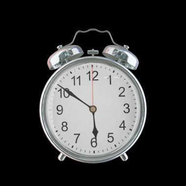 Akşam 5: 51 veya AM Vintage Çelik Alarm Saati