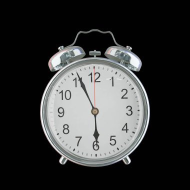 Akşam 5: 56 ya da AM Vintage Çelik Alarm Saati
