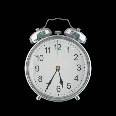 Akşam 5: 35 veya AM Vintage Çelik Alarm Saati